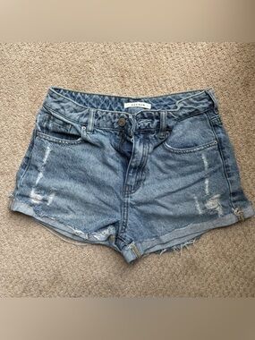 PacSun Distressed Light Blue Denim Cutoff Shorts